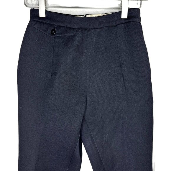 Vintage 50s Sears & Roebuck Women's Black Nylon Ski Pants Stirrup Pants, XXS - Picture 3 of 13